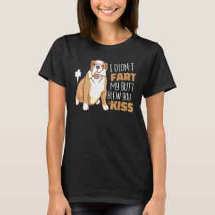 Camiseta Bulldog Francês Não Peidei Meu Cu Te Soprou Um Bei