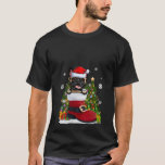 Camiseta Bulldog francês no Calçado Santa Hat Ugly Christma<br><div class="desc">Bulldog Francês no Calçado Santa Hat Ugly Christmas Sweater V Neck</div>