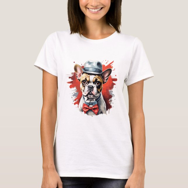 Camiseta Bulldog Francês Para Cachorros (Frente)