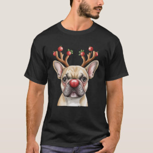 Camiseta Bulldog Francês Reno Amante de Cães Natal