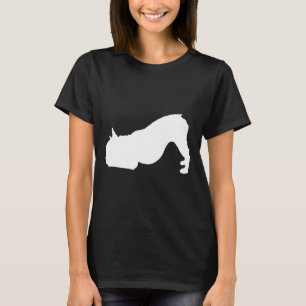 Camiseta Bulldog Francês Yoga Downward Dog