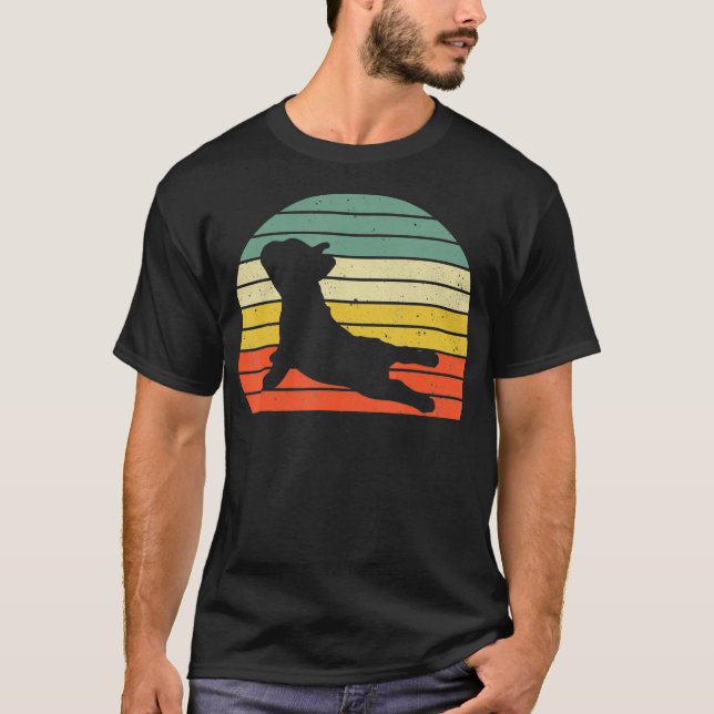 Camiseta Bulldog Francês Yoga Funny Frenchie  (Frente)