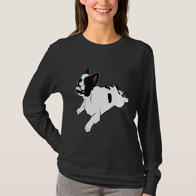 Camiseta Bulldog Francês Yoga Pose (Frente)