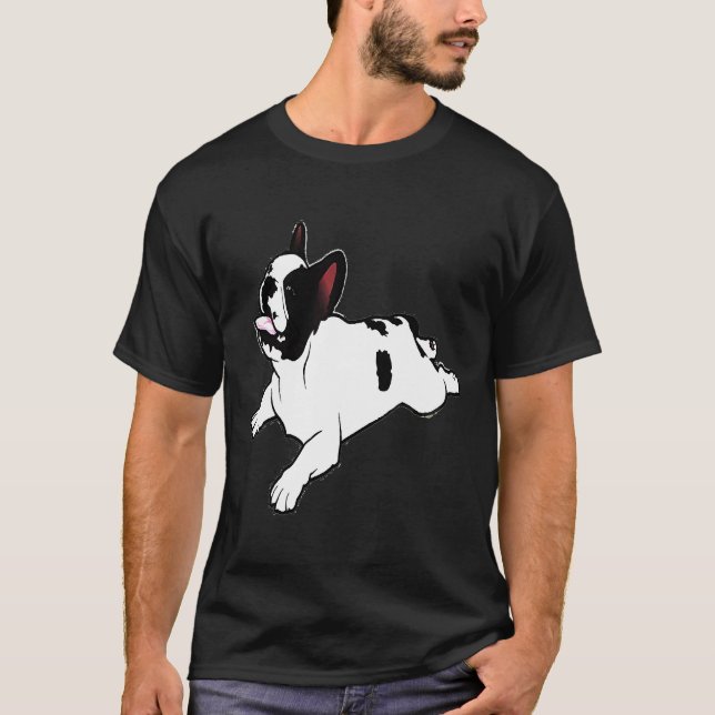 Camiseta Bulldog Francês Yoga Pose (Frente)