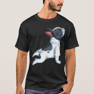 Camiseta Bulldog francês Yoga T shirt Frenchie Namaste Men