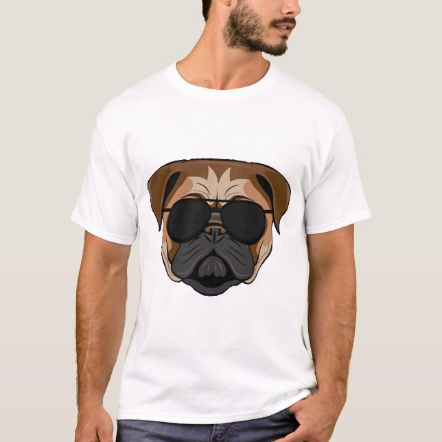 Camiseta Bulldog geek (Frente)