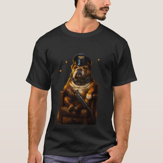 Camiseta Bulldog General T-Shirt – Tactical Commander Dog D (Frente)