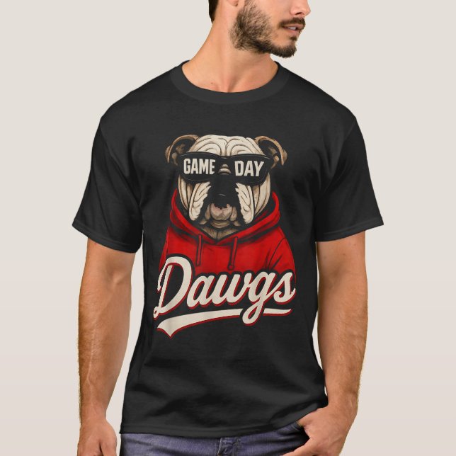 Camiseta Bulldog Graphic Dawgs Men Women Kid Boy Girl  (Frente)