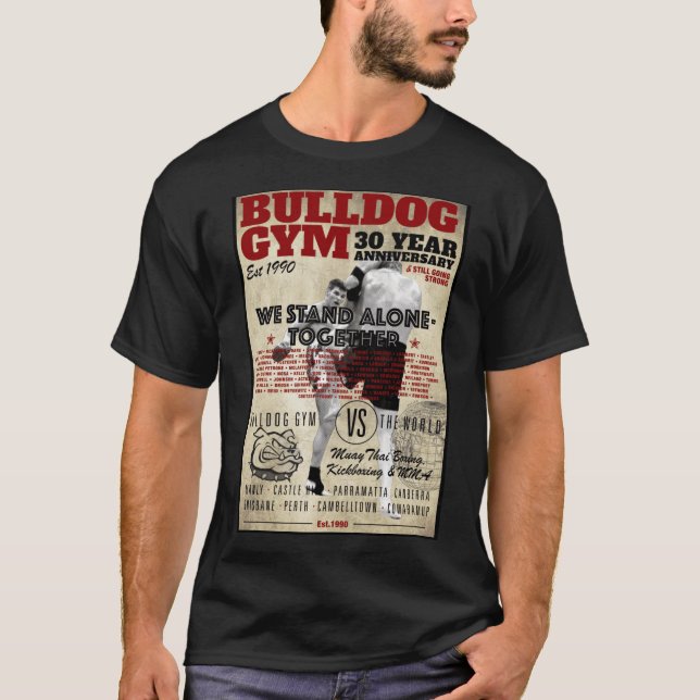 Camiseta Bulldog Gym 30 years boy (Frente)
