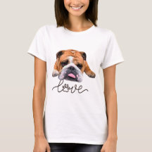Bulldog,ilustração T-Shirt