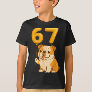 Camiseta Bulldog Inglês Cachorro Engraçado 67 Meme Seis Set