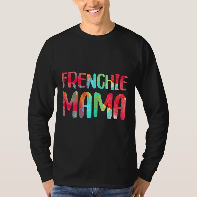 Camiseta Bulldog Mama Gif Francês (Frente)