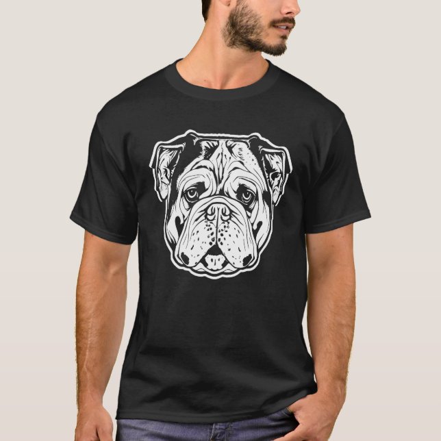 Camiseta Bulldog Mastiff Graphic (Frente)