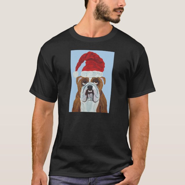 Camiseta Bulldog Papai Noel (Frente)