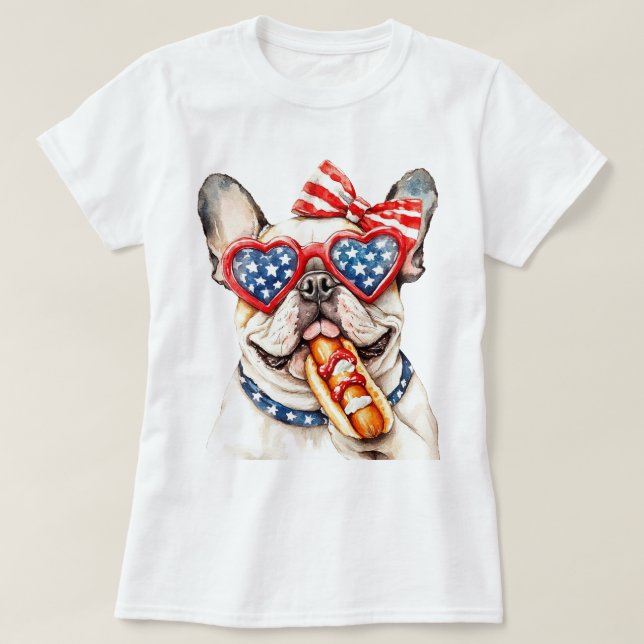 Camiseta Bulldog Patriota (Frente do Design)