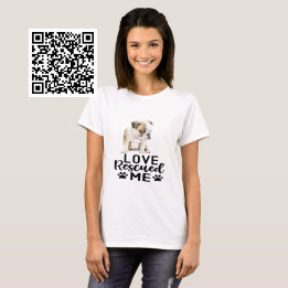 Camiseta Bulldog Puppy Love Me Resgatou