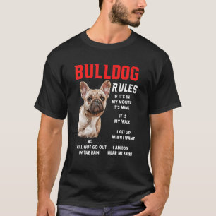 Camiseta Bulldog Regulamentação Diversão Proprietário Do Ca