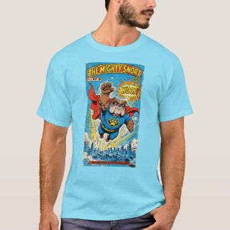 Camiseta Bulldog Superhero Flying with Cape