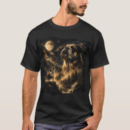 Camiseta Bulldog Uivando para a Lua, Presente para Mãe de B