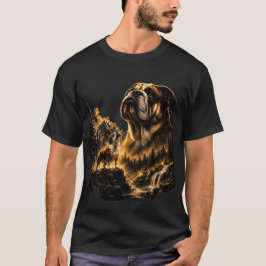Camiseta Bulldog Uivando, Presente para Mãe de Bulldog Amer