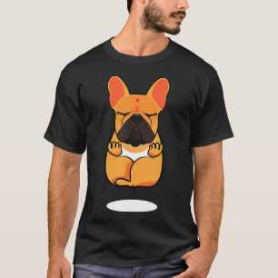 Camiseta Bulldog Yoga Frenchie Pai