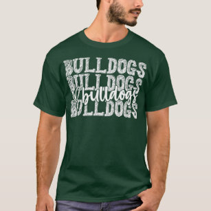 Camiseta Bulldogs Spirit Wear Game Day School Mascot Sport 