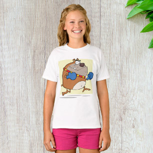 Camiseta Bulldogue Cartoonista Engraçado Boxer Cachorro