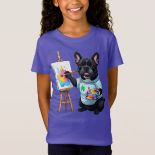 Camiseta Bulldogue Francês Artista French Bulldog