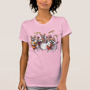 Camiseta Bulldogue Francês Banda de Música Bulldogues Franc