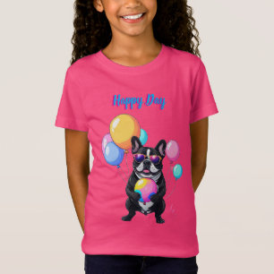Camiseta Bulldogue Francês Dia Feliz Bulldogue Francês