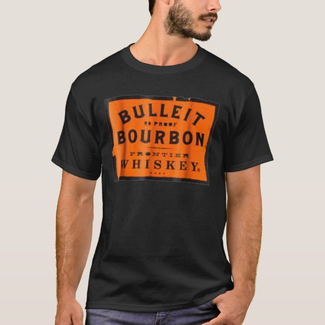 Camiseta Bulleit Bourbon Frontier Whiskey Vinho (Frente)
