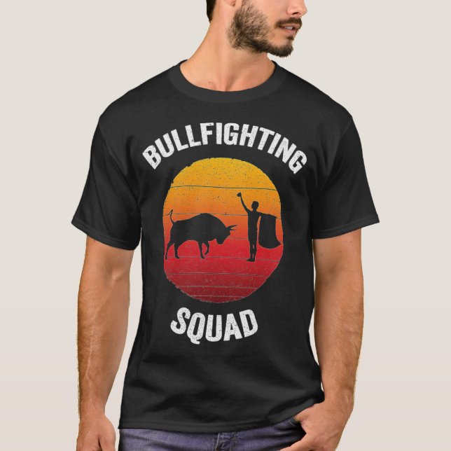 Camiseta Bullfighting Squad Vintage Spanish Bullfight anima (Frente)