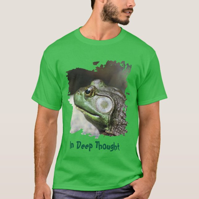 Camiseta Bullfrog Thoughts Funny (Frente)