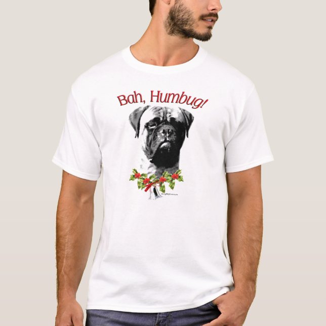 Camiseta Bullmastiff Bah Humbug T-Shirt (Frente)