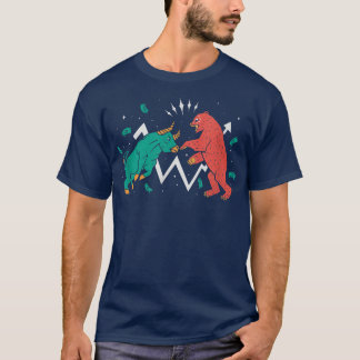 Camiseta Bulls Bears Stock Market Casual Graphic