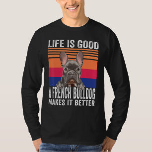 Camiseta Bulls Franceses Torna Sua Vida Boa Vintagem
