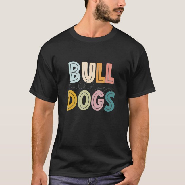 Camiseta Bulls Mascot School Spirit Esporte Chee Fan Tea (Frente)
