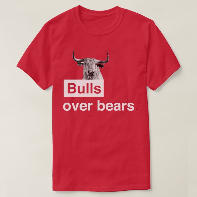 Camiseta Bulls Over Bears WallStreet Black (Frente do Design)