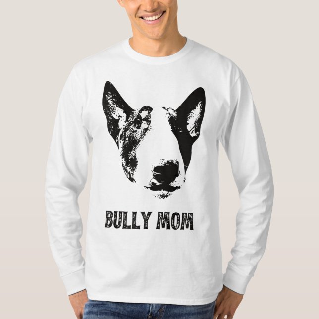 Camiseta Bully Mãe - Inglês Bull Terrier Mãe (Frente)