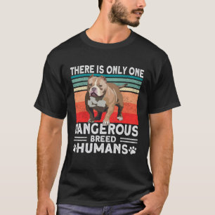 Camiseta Bully XL Pitbull Única Raça Perigosa Humanos Ameri