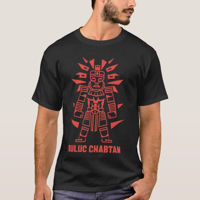 Camiseta Buluc Chabtan Maya - mitologia maia (Frente)
