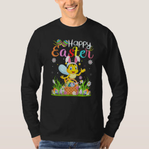 Camiseta Bumble Bee Bunny Ovo Caçando Bumble Bee Feliz Lest