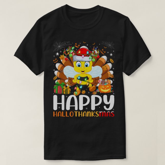 Camiseta Bumble Bee Lover Halloween Feliz Halloth (Frente do Design)