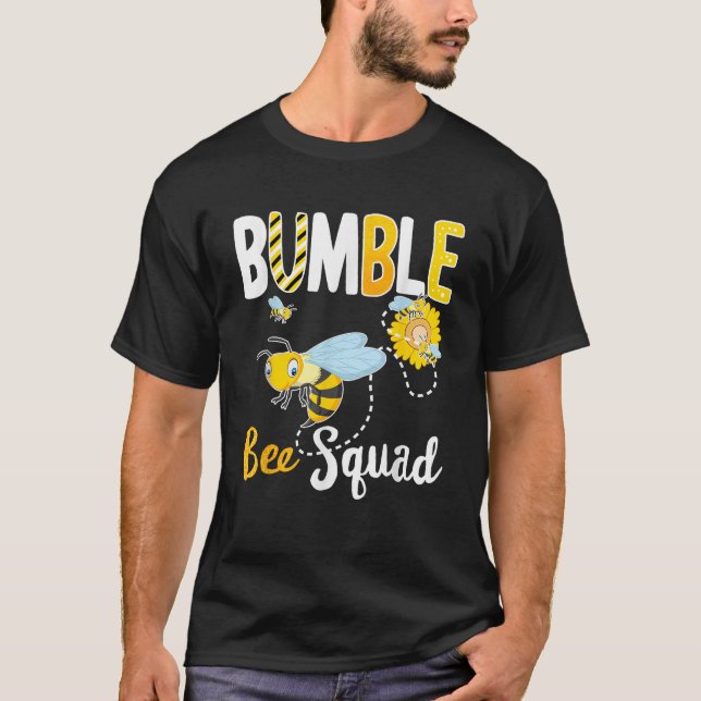 Camiseta Bumble Bee Squad Team Combinação com Beekeeper Th (Frente)