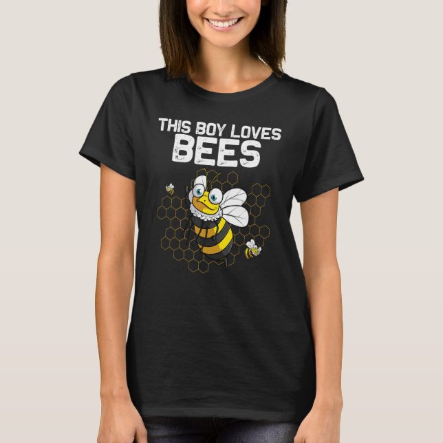 Camiseta Bumblebee For Boys Kids Beekeeper Honey Bee (Frente)