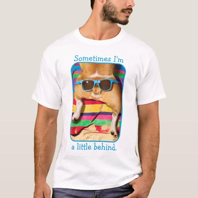 Camiseta Bumbum De Cães Com Óculos De Sol (Frente)