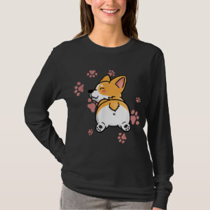 Camiseta Bumbum de Corgi Bonito - Presente de Sobrecarga Cã