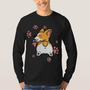 Camiseta Bumbum de Corgi Bonito - Presente de Sobrecarga Cã