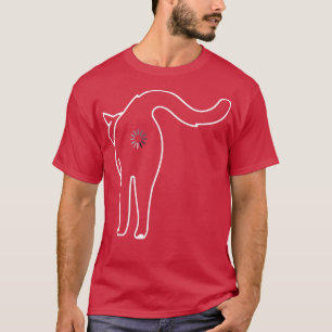 Camiseta Bumbum De Gato Carregando Presente De Gato Engraça