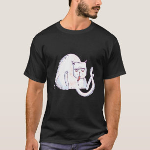 Camiseta Bumbum de Licenciamento de Gato. Engraçados Gatos